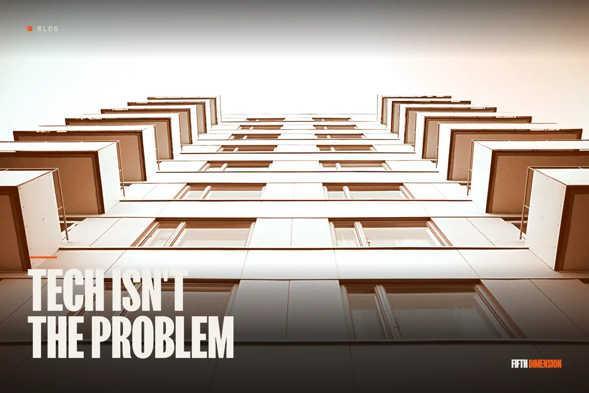 Editorial cover for “Tech isn’t the problem in real estate: it’s the people selling it”